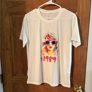 White Taylor Swift T-Shirt